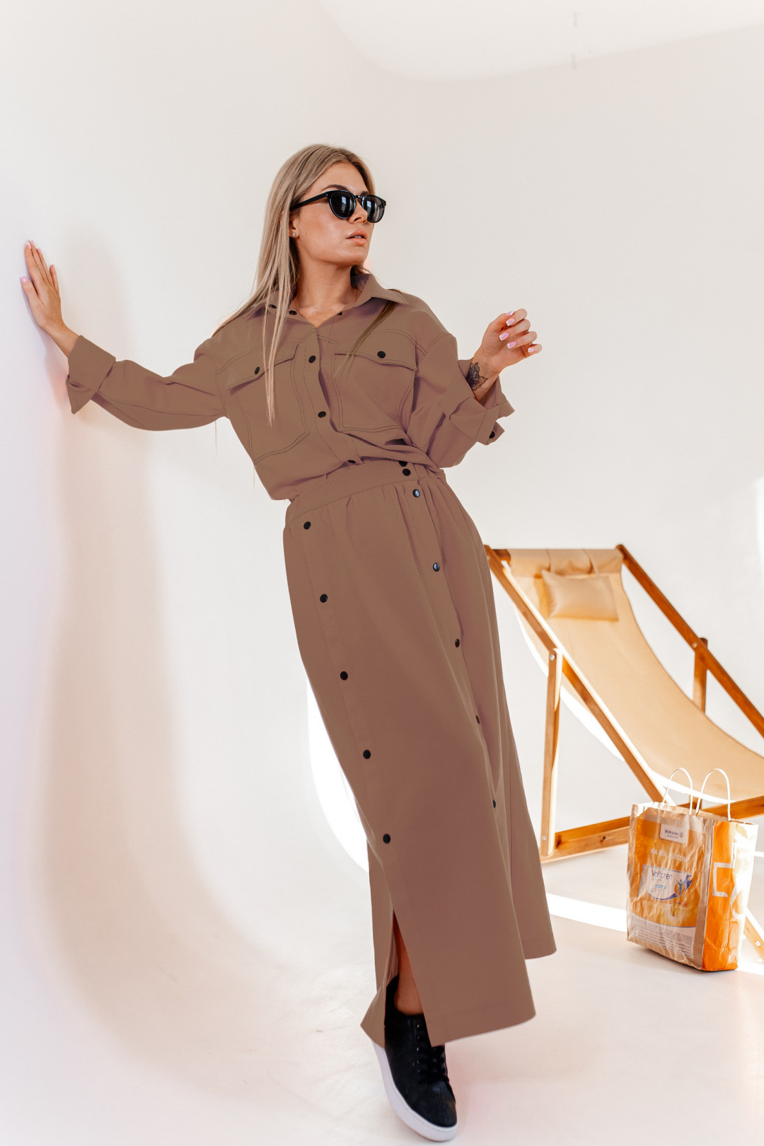 Костюм Ambera style 2017с кофе - фото 1